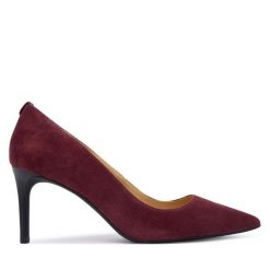 Szpilki MICHAEL Michael Kors. Czerwone szpilki damskie MICHAEL Michael Kors, bez wzorów, bez obcasa, bez zapięcia. Za 629.99 zł.