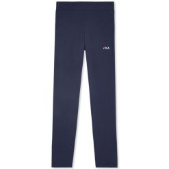 Damskie legginsy Fila Pralino. Niebieskie legginsy damskie Fila, l, bez wzorów, z materiału, na fitness i siłownię. Za 245.00 zł.