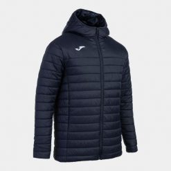 Kurtka z kapturem Joma Urban V. Niebieskie kurtki męskie Joma, bez wzorów, z puchu, sportowe, z kapturem. W wyprzedaży za 289.50 zł.
