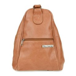 Plecak torebka skórzany 2w1 Beltimore 019 camelowy. Brązowe plecaki damskie bez wzorów, ze skóry, eleganckie. Za 197.90 zł.