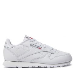 Sneakersy Reebok. Białe trampki i tenisówki chłopięce Reebok, bez wzorów, bez zapięcia. Za 149.99 zł.