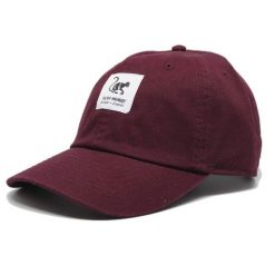 Czapka baseballowa - Bawełna - Niezbudowana (Bordowy). Czerwone czapki i kapelusze męskie SURF MONKEY, z aplikacjami, z bawełny, klasyczne. Za 159.95 zł.