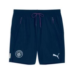 Krótka koszulka Manchester City Power Train 2026/27. Niebieskie koszulki sportowe męskie Puma, s, bez wzorów, z materiału, bez kołnierzyka, bez ramiączek, na fitness i siłownię. Za 235.00 zł.
