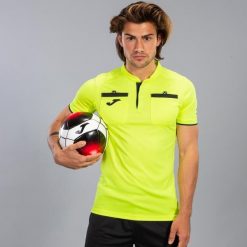 Koszulka do piłki nożnej męska Joma Referee. Brązowe koszulki polo męskie Joma, m, bez wzorów, bez kołnierzyka, bez ramiączek, na fitness i siłownię. Za 52.99 zł.