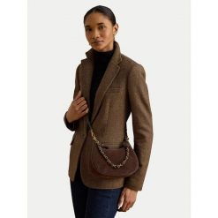 Torebka LAUREN RALPH LAUREN. Brązowe torebki do ręki damskie Lauren Ralph Lauren, bez wzorów, klasyczne, bez dodatków. Za 1,599.00 zł.