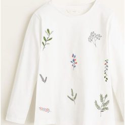 Mango Kids - Bluzka dziecięca Ramit 110-152 cm. T-shirty i topy dla dziewczynek marki Mango Kids. W wyprzedaży za 49.90 zł.