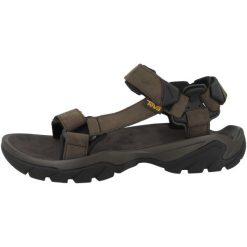 Buty do chodzenia męskie Teva Terra. Brązowe sandały męskie Teva, z materiału, bez zapięcia. Za 573.00 zł.