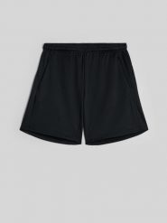 4F Spodenki treningowe szybkoschnące męskie - czarne M. Czarne krótkie spodenki sportowe męskie 4f, l, bez wzorów, na fitness i siłownię. Za 149.99 zł.