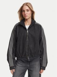 Adidas Kurtka jeansowa Firebird Jacket KT4233 Czarny Regular Fit. Czarne kurtki damskie Adidas, xs, bez wzorów, z bawełny, bez kaptura. Za 698.99 zł.
