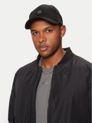 HUGO Czapka z daszkiem 50533427 Czarny. Czarne rękawiczki męskie Hugo, bez wzorów, z bawełny. Za 119.99 zł.