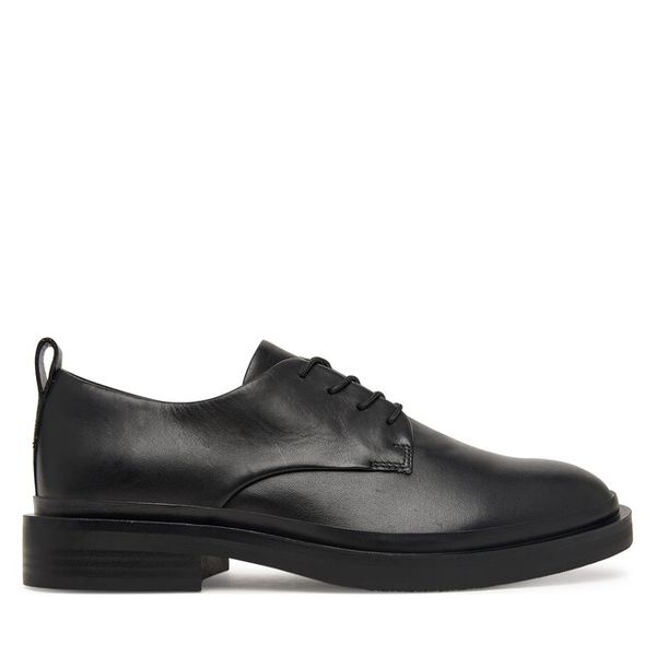 Oxfordy Clarks. Czarne półbuty damskie Clarks, bez wzorów, bez obcasa, bez zapięcia. Za 389.99 zł.