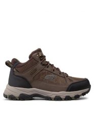 Skechers Trapery Melano 204477/CHOC Brązowy. Brązowe śniegowce i trapery męskie Skechers, z materiału, bez zapięcia. Za 407.99 zł.