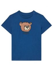 Guess T-Shirt N5YI16 K8HM4 Granatowy Regular Fit. Niebieskie t-shirty dla chłopców Guess, z aplikacjami, z bawełny, bez ramiączek. Za 59.99 zł.