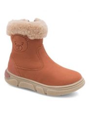Lasocki Kids Botki BIMBO CI12-3116-08 Pomarańczowy. Brązowe botki dziewczęce Lasocki Kids, ze skóry, bez zapięcia. Za 169.99 zł.