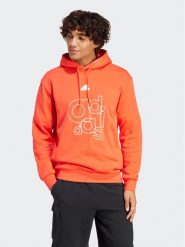 Adidas Bluza Graphic Print IS1991 Czerwony Regular Fit. Czerwone bluzy męskie Adidas, m, bez wzorów, z bawełny, bez kaptura. Za 279.99 zł.