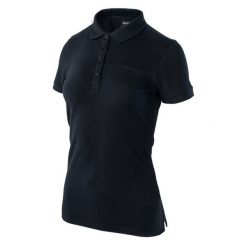 Koszulka polo damska Hi-Tec Lady Romso - czarna, Rozmiar L. Czarne koszulki sportowe damskie Hi-tec, l, bez wzorów, z bawełny, bez kołnierzyka, bez ramiączek. Za 54.99 zł.