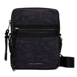 Saszetka KARL LAGERFELD. Czarne saszetki męskie KARL LAGERFELD, młodzieżowe, małe. Za 649.99 zł.