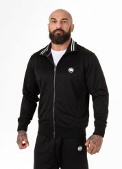 Bluza męska Pitbull rozpinana Oldschool Small Logo. Czarne bluzy męskie PITBULL, m, bez wzorów, z materiału, bez kaptura, na fitness i siłownię. Za 259.00 zł.