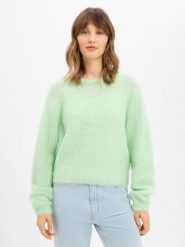 American vintage Sweter z dzianiny z zawartością alpaki Kobiety zielony, L. Zielone swetry damskie American Vintage, l, bez wzorów, z dzianiny, vintage, bez kołnierzyka, bez ramiączek, bez kaptura. Za 549.95 zł.