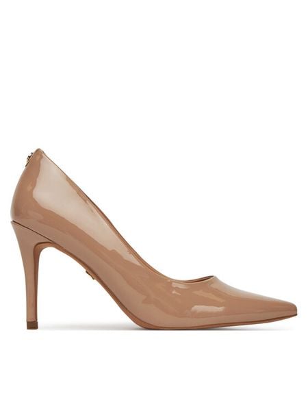 Nine West Szpilki CD23029-1 Beżowy. Brązowe szpilki damskie Nine West, bez wzorów, z materiału, bez obcasa, bez zapięcia. Za 229.99 zł.