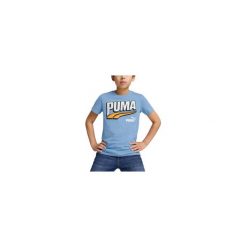 Dziecięca koszulka t-shirt chłopięca bawełniana PUMA ESS+ MID 90s 680294-20. Niebieskie t-shirty dla chłopców Puma, bez wzorów, z bawełny, bez ramiączek. Za 59.00 zł.