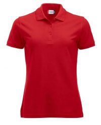 Clique Polo Manhattan Women – 2 paski jaquard przy kołnierzu. Czerwone paski damskie CLIQUE, bez wzorów, z bawełny, klasyczne. Za 120.72 zł.