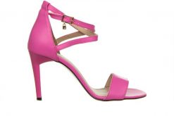 Sandały Bayla-159 4115 089-P Róż Lico 159139, Skóra naturalna - 38. Czerwone sandały damskie Bayla, bez wzorów, z materiału, bez obcasa, na szpilce, bez zapięcia. W wyprzedaży za 179.10 zł.