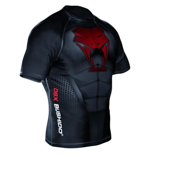 Koszulka kompresyjna Snake Rashguard DBX Bushido More Dry. Czarne koszulki sportowe męskie DBX BUSHIDO, m, bez wzorów, bez kołnierzyka, bez ramiączek. Za 149.99 zł.