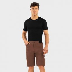 Krótkie spodenki na rower Gravel męskie SIROKO Valley. Brązowe buty sportowe męskie SIROKO, bez zapięcia, rowerowe. Za 296.00 zł.
