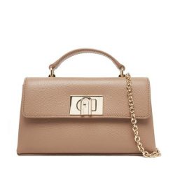 Torebka Furla. Brązowe torebki do ręki damskie Furla, bez wzorów, wizytowe, bez dodatków. Za 1,149.00 zł.