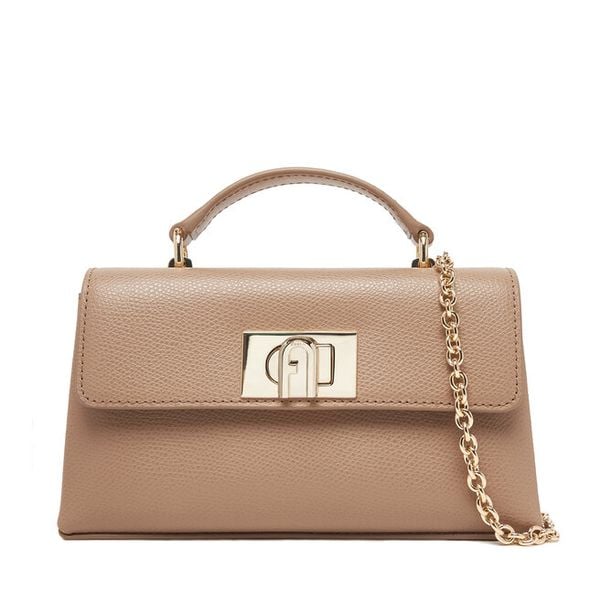 Torebka Furla. Brązowe torebki do ręki damskie Furla, bez wzorów, wizytowe, bez dodatków. Za 1,149.00 zł.