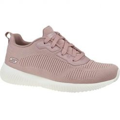 Buty do chodzenia damskie Skechers Bobs Squad. Czerwone obuwie sportowe damskie Skechers, bez wzorów, trekkingowe, Skechers Sport. Za 215.00 zł.