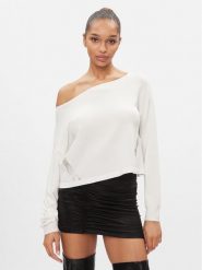 Liu Jo Sport Sweter TA4159 MS49I Écru Cropped Fit. Swetry damskie Liu Jo Sport, m, bez wzorów, z wiskozy, sportowe, bez kołnierzyka, bez ramiączek, bez kaptura. Za 269.99 zł.