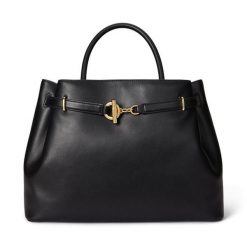 Torebka LAUREN RALPH LAUREN. Czarne torebki do ręki damskie Lauren Ralph Lauren, bez wzorów, klasyczne, bez dodatków. Za 2,199.00 zł.