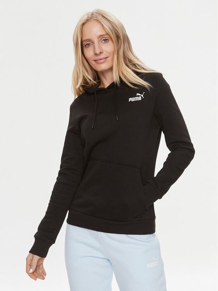 Puma Bluza Ess+ Embroidery 670004 Czarny Regular Fit. Czarne bluzy damskie Puma, xs, bez wzorów, z bawełny, bez kaptura. Za 149.99 zł.
