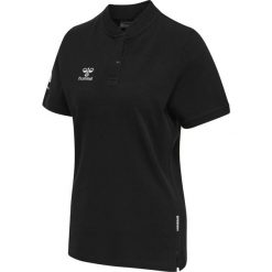 Damska koszulka polo Hummel Move Grid. Czarne koszulki sportowe damskie Hummel, xl, bez wzorów, bez kołnierzyka, bez ramiączek. Za 189.00 zł.