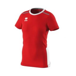 Koszulka damska Errea Konnor. Czerwone t-shirty damskie ERREA, l, z aplikacjami, z materiału, sportowe, bez kołnierzyka. Za 108.50 zł.