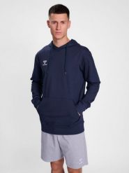 BLUZA Z KAPTUREM HUMMEL HMLGO 2.0 HOODIE. Niebieskie bluzy sportowe damskie Hummel, m, bez wzorów, z bawełny, z kapturem, na fitness i siłownię. Za 243.05 zł.