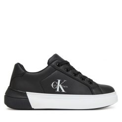 Sneakersy Calvin Klein. Czarne trampki i tenisówki chłopięce Calvin Klein, bez wzorów, bez zapięcia. Za 349.99 zł.