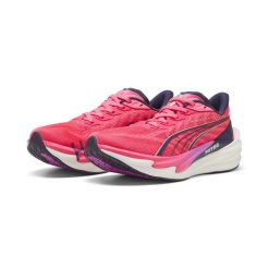 Damskie buty PUMA × HYROX Deviate NITRO™ 4 PUMA. Czerwone obuwie sportowe damskie Puma, bez wzorów, z gumy, do biegania. Za 599.64 zł.