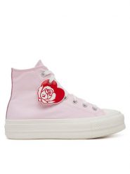 Converse Trampki Chuck Taylor All Star Lift Platform Hearts A13652C Różowy. Czerwone trampki i tenisówki damskie Converse, bez wzorów, z materiału, retro, bez zapięcia. Za 279.99 zł.