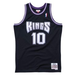 Koszulka Nba Sacramento Kings Mike Bibby. Czarne koszulki sportowe męskie Mitchell & Ness, bez wzorów, bez kołnierzyka, bez ramiączek, do koszykówki. Za 517.00 zł.