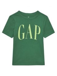 Gap T-Shirt 708411-00 Zielony Regular Fit. Zielone t-shirty dla chłopców GAP, bez wzorów, z bawełny, bez ramiączek. Za 49.99 zł.
