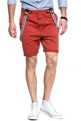 ANERKJENDT SPODENKI HAL SHORTS 8.413.407. Czerwone szorty męskie Anerkjendt, m, z aplikacjami, z bawełny. W wyprzedaży za 69.99 zł.