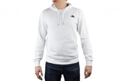 Kappa Vend Hooded, męska bluza. Białe bluzy męskie Kappa, m, bez wzorów, z bawełny, z kapturem, na fitness i siłownię. Za 99.99 zł.