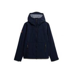 Bluza z kapturem Superdry Softshell Tech. Niebieskie bluzy męskie Superdry., bez wzorów, z softshellu, z kapturem, trekkingowe. W wyprzedaży za 436.00 zł.