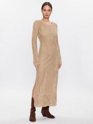 Herskind Sukienka codzienna Kennedy 4740921 Beżowy Slim Fit. Brązowe sukienki damskie Herskind, na co dzień, s, bez wzorów, z bawełny, bez kołnierzyka, bez ramiączek, proste. Za 799.99 zł.