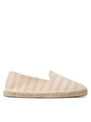 Jenny Fairy Espadryle HZF064-01 Beżowy. Brązowe espadryle damskie Jenny Fairy, bez wzorów, z materiału, bez obcasa, bez zapięcia. Za 99.99 zł.