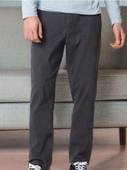 Spodnie chino slim - szary. Szare spodnie materiałowe męskie Sinsay, bez wzorów. Za 49.99 zł.