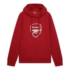 Bluza z kapturem dla dorosłych Arsenal. Czerwone bluzy męskie ARSENAL, m, bez wzorów, z poliesteru, z kapturem. Za 189.99 zł.